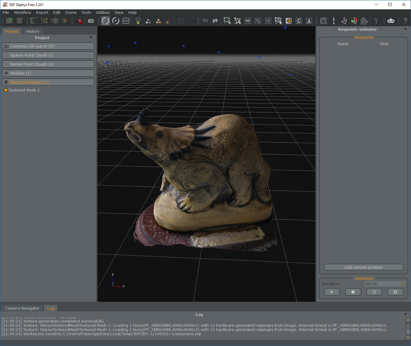 Photogrammetry Testing 9: 3DF Zephyr Free – Prof. Peter L. Falkingham