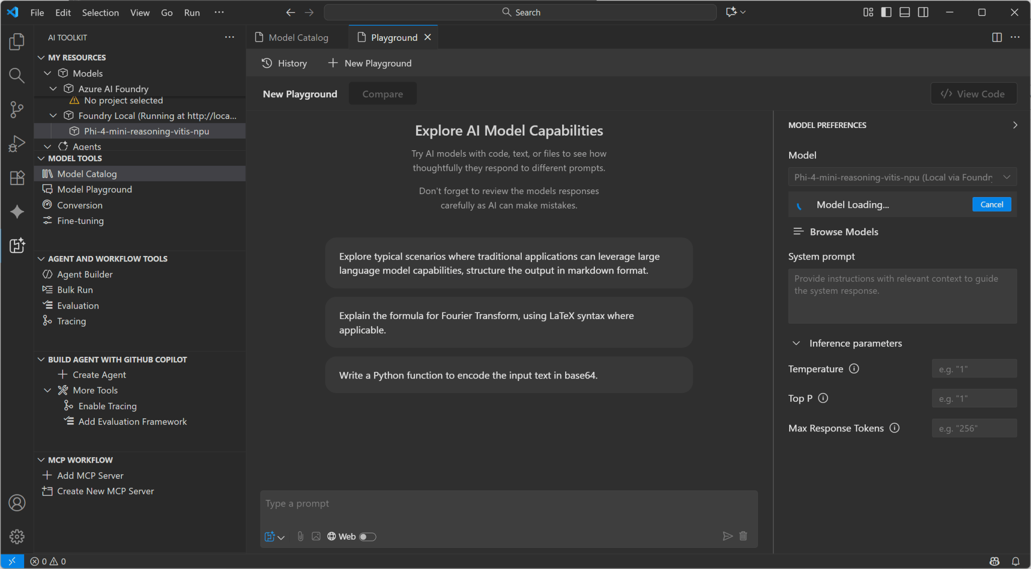 Using local AI/LLM in VS Code without third party software, on the CPU ...